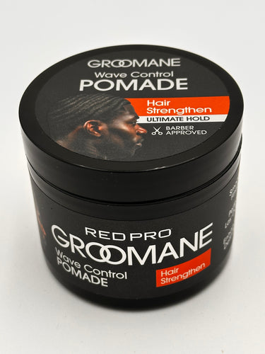 Red Pro Groomane Wave Control Pomade – Hair Strengthen 3 Oz - ANNS BEAUTY SUPPLY